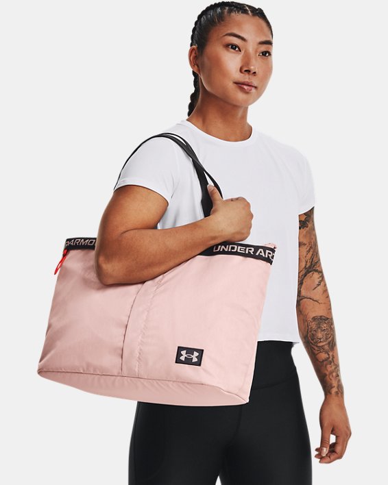 Women's UA Essentials Tote Bag, Pink, pdpMainDesktop image number 4